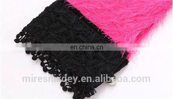 2014 autumn&winter turtle neck thick Mohair lace lady sweater