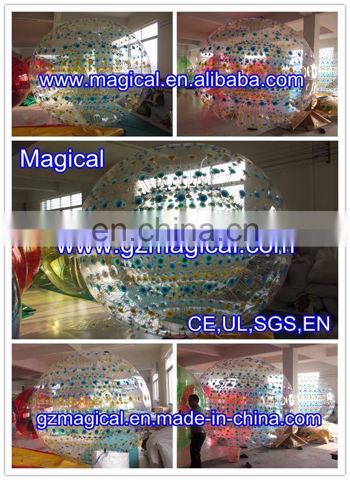 Colorful inflatable zorb ball human hamster ball