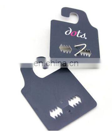 Black PVC fold Earring cards necklace cards