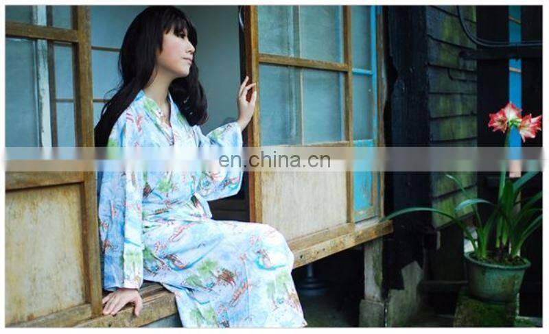 Chinavictor Summer Wear 100% Cotton Hot Sex Girl Adult Free Size Japan Bathrobes