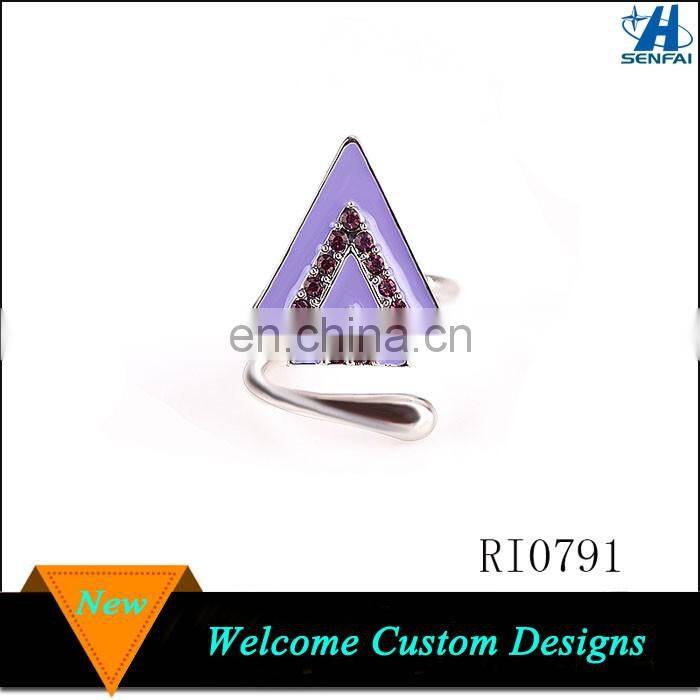 Trending New Products 2017 Silver Tone Adjustable Arrow Ring for Girls