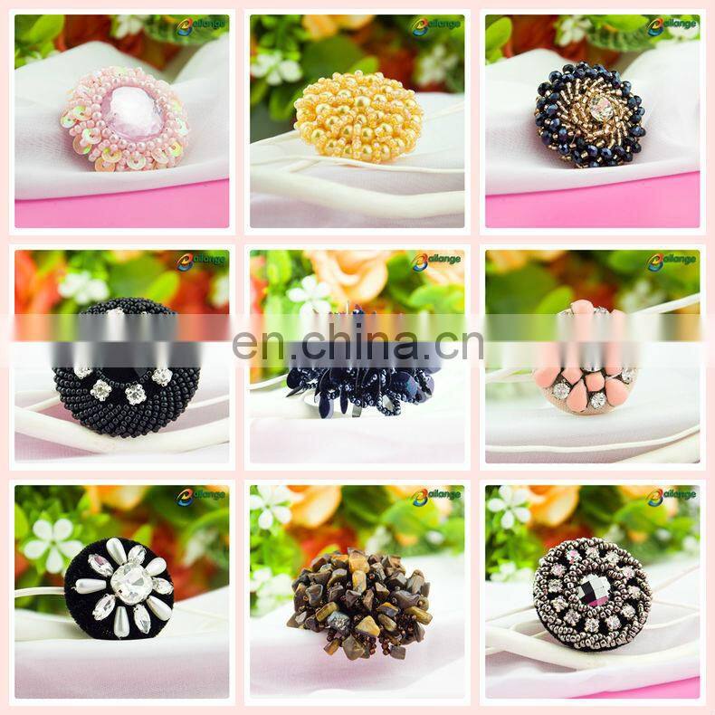 Wholesale fancy designer coat clothing buttons beaded buttons decorative button front dresses