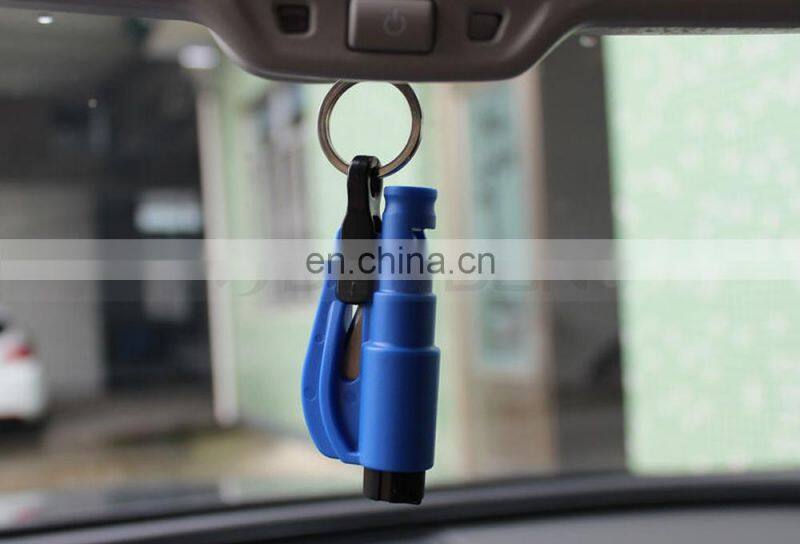 Kechain Safety Hammer Keyring Seat Belt Cutter Car Window Glass Breaker
