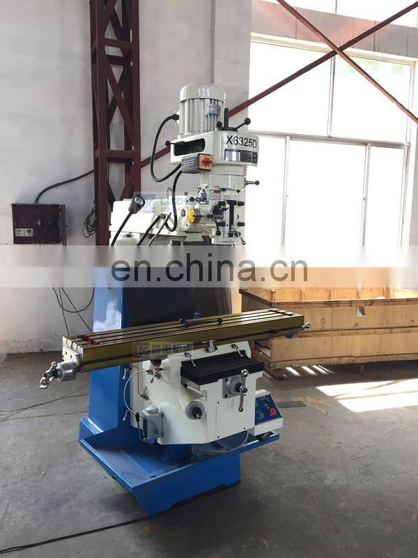 X6325D China Small Metal Vertical Turret Milling Machine