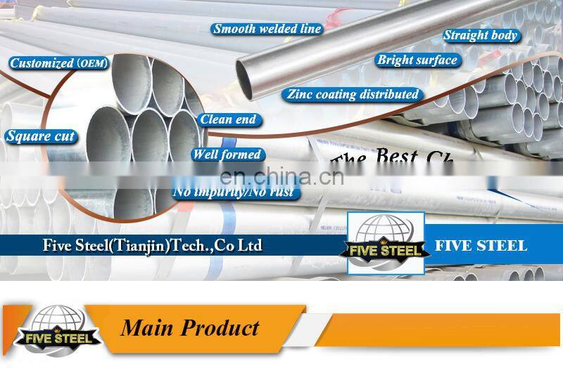 China exporter AS1074 standard hot gi pipe price