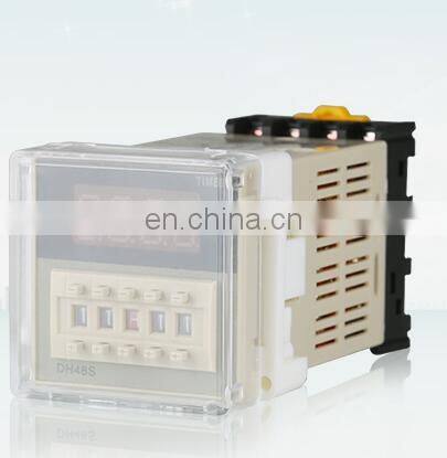 DH48S-2Z digital time relay high precision AC220VDC24V12V timer with base