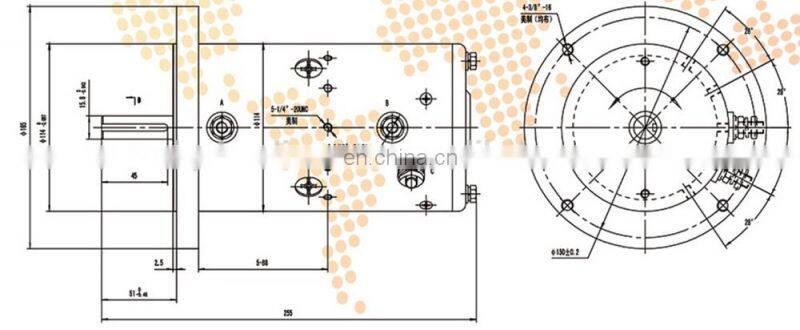 W8930B Direct Drive Electric motor 12V 1500W