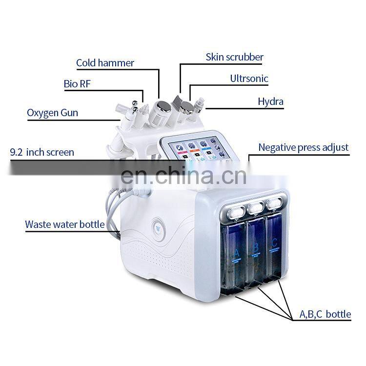 OSANO skin care dermabrasion water oxygen peeling skin whitening rf facial hydro machine