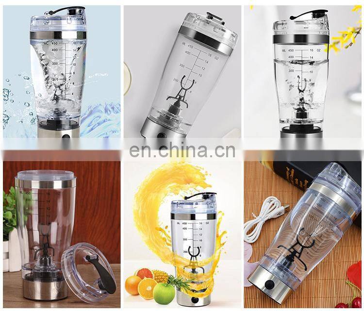 Lower price 600ml USB electric bottle shaker from water bottle for sale
