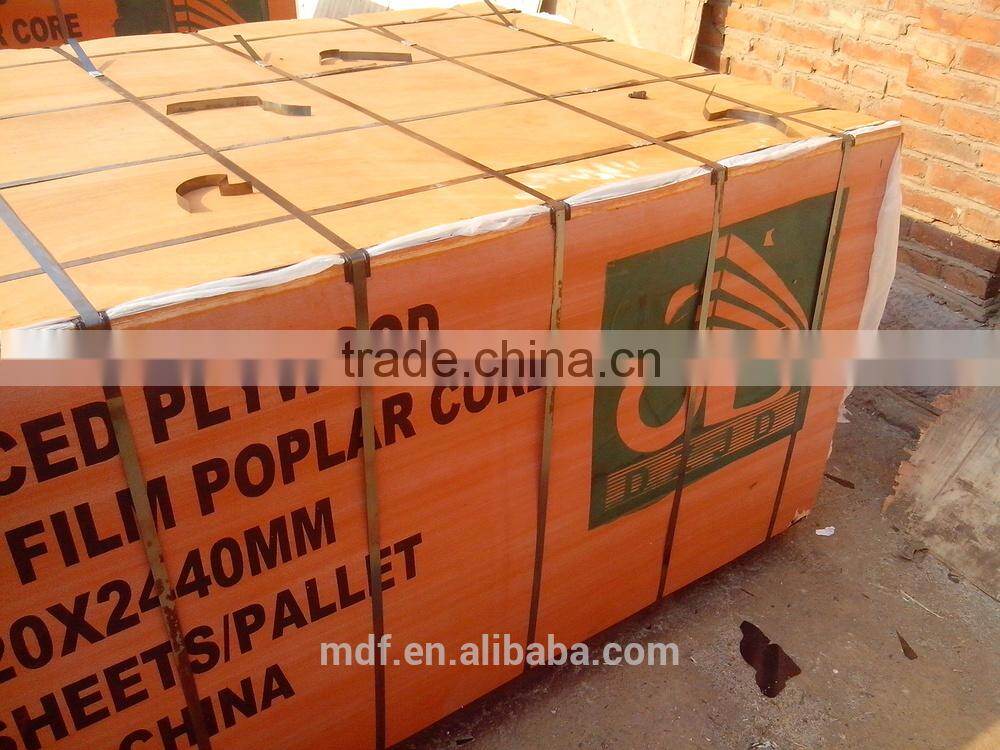 12mm Concrete Waterproof And Fireproof Poplar Core Plywood