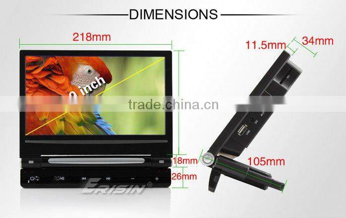 Erisin ES398 9" Car Monitor Headrest CD/CDG/MP4/MP3/WMA