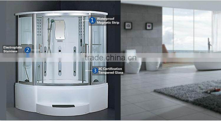 China Personal Acrylic Steam Sauna Room Wet Steam Shower Room K-7108B