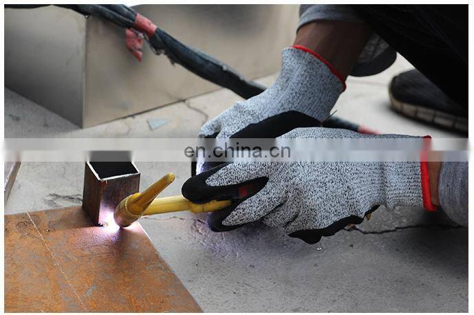 CE Level 5 Anti cut Gloves Cut Resistant Gloves Nitrile Coated Gloves for Glass Woking