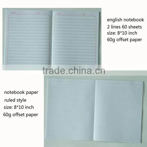eco friendly a4 college ruled softcover notebook