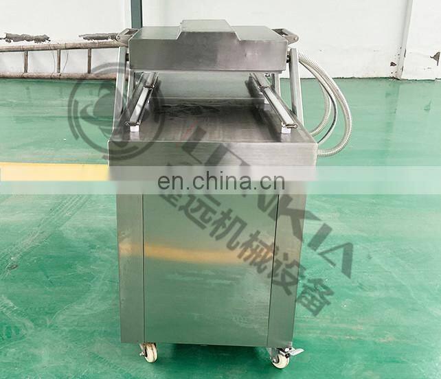 Double chamber vacuum packing machine for sea food / salted meat / dry fish / pork / beef / rice