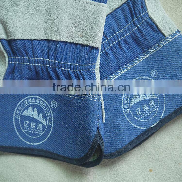 cow split leather safety and protective working gloves for workers