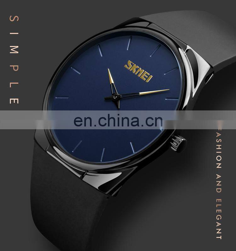 2019 Hot products Skmei men watches 1509 minimalist watch PU band fashion quartz wristwatches Japan movt reloj para hombre