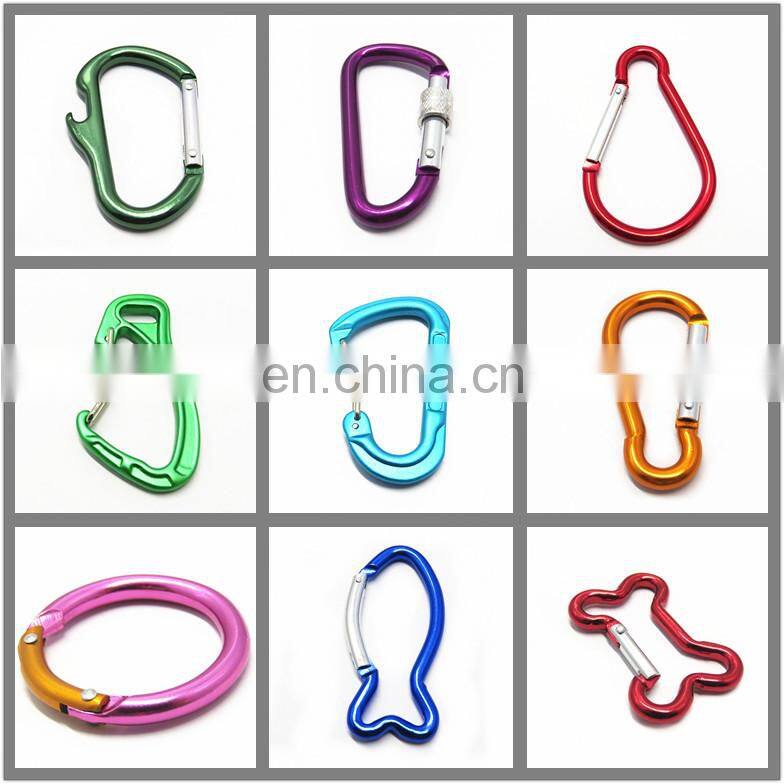75MM Wholesale Metal Mini Carabiner Swivel Locking Carabiner