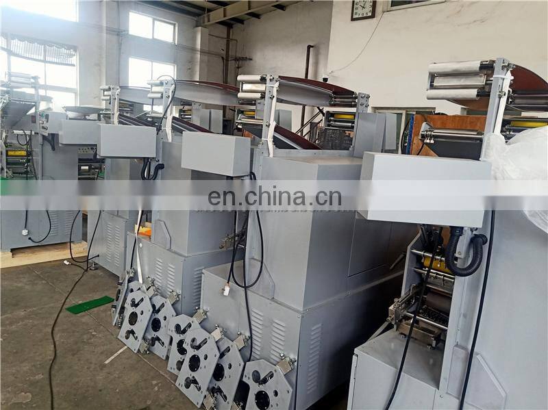 UGS31S 3 plus 1 color Automatic portable apparel clothing label flexo Printing machine, Roll to roll fabric ribbon printer