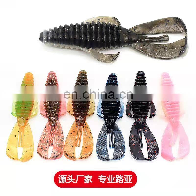 Byloo butter fly crawfish soft worm fishing mould for soft lure