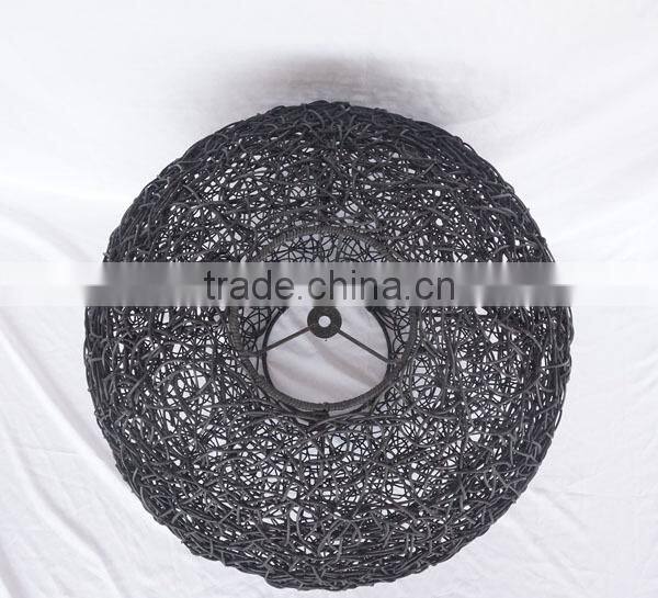 handmade rattan wicker ball lampshade