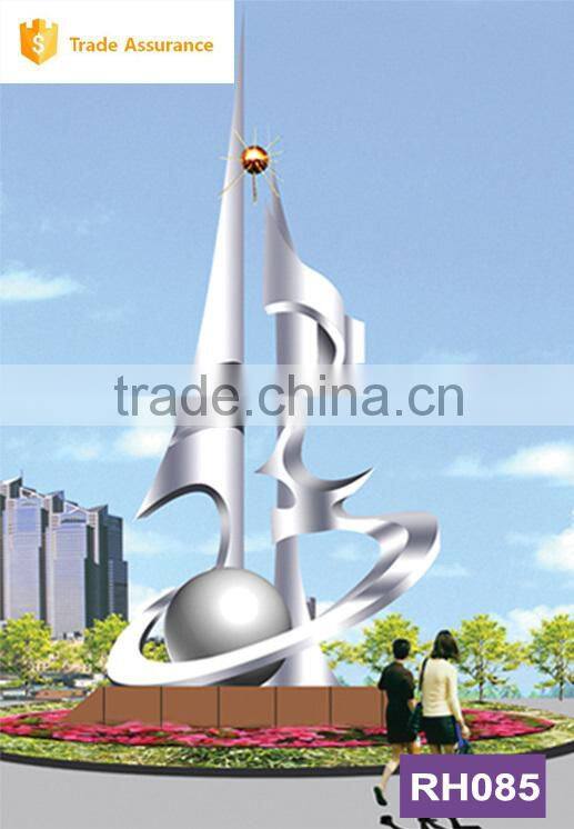 metal polished sculpture