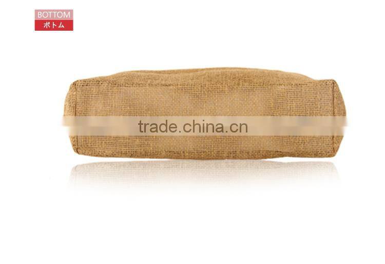 High quality linen tote bag lady shopping bag