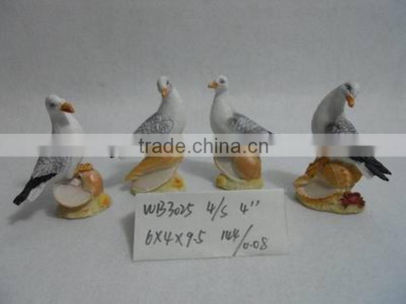 Cheap 3D Resin Seagull for sale home decoration