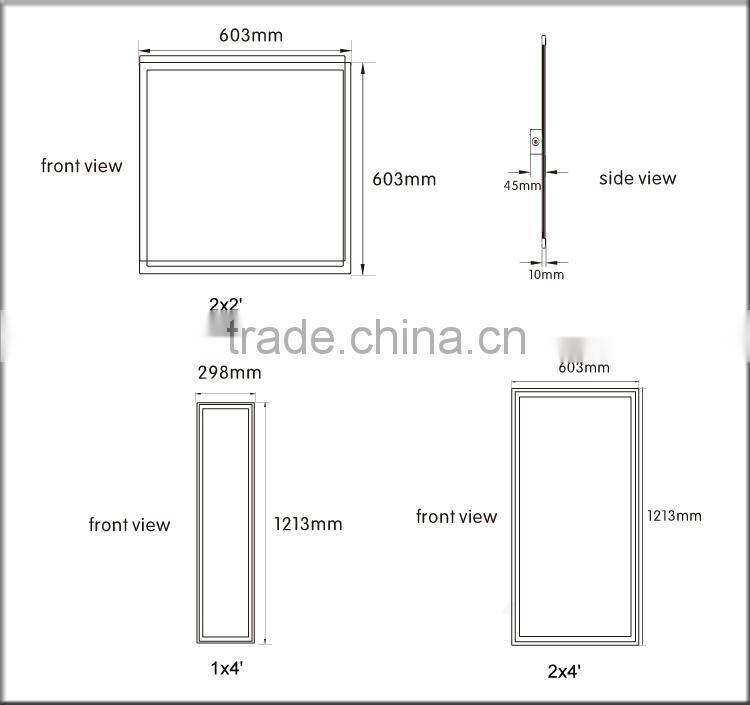 UL 2x2ft 600 600mm dimmable oled light panel with Microwave Motion Sensor