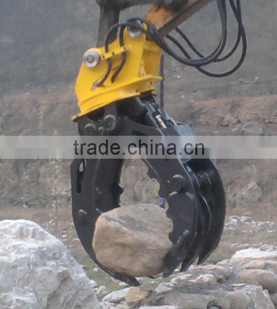 Rotating Log Bucket Grapple for Doosan CAT Excavator