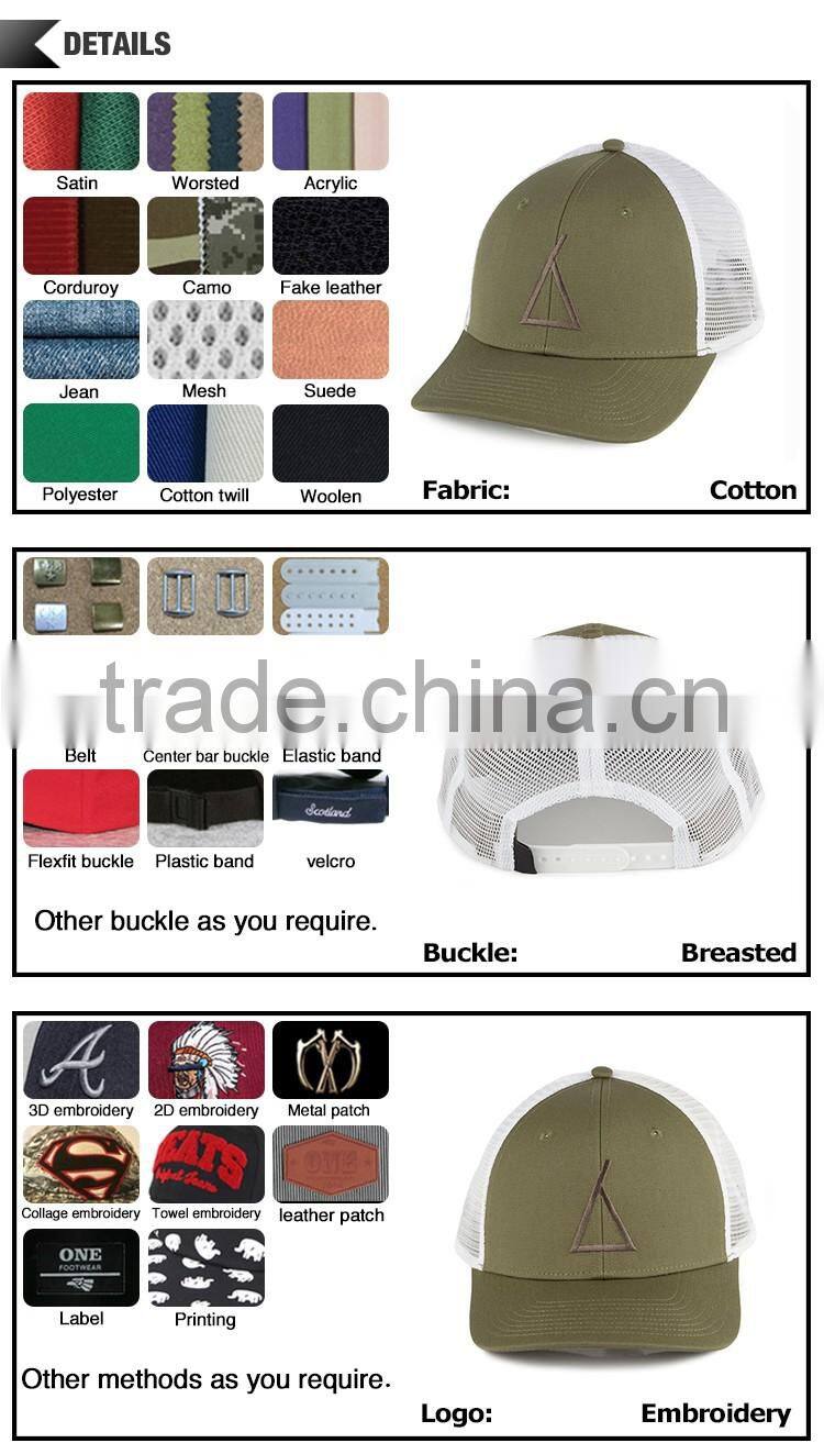 New fashion custom cap factory flex fit baseball cap cotton mesh brand golf cap