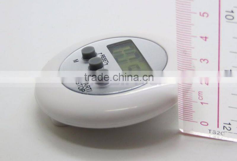 2.5 Inch 4 Digit Minute/Second LCD Round Refrigerator Countdown Timer