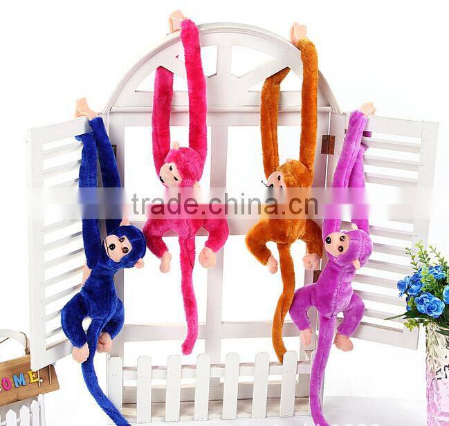 plush monkey/plush monkey toys/plush hanging monkey toys/ long arms and legs monkey plush toy