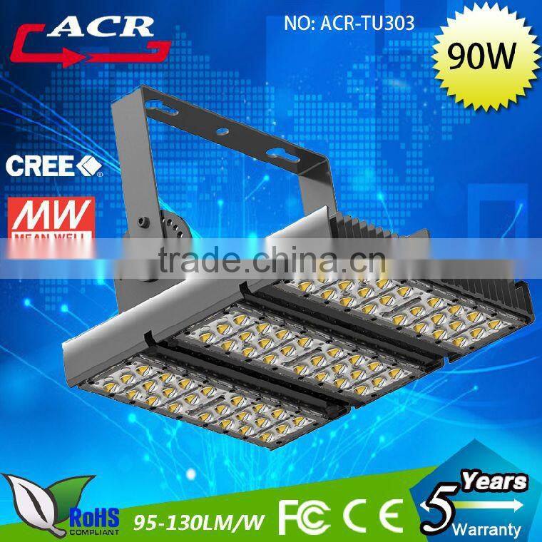 High quality 90W led tunnel light bridgelux led chip mean driver tunnel light module