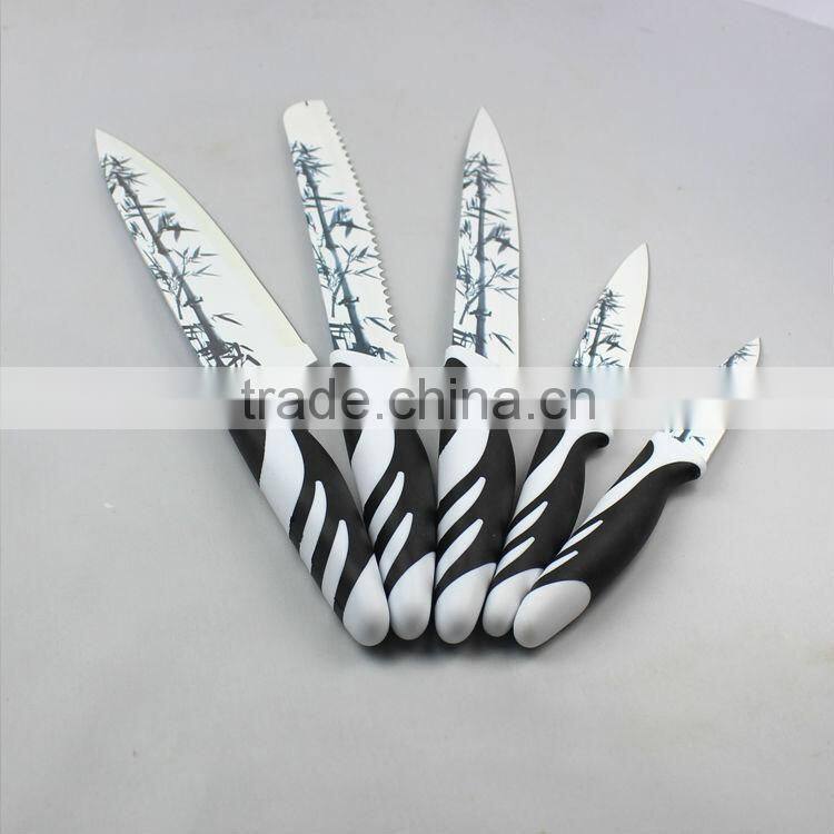 Fashion Printing kitchen knife set