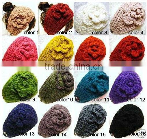 Fashion Handmade Flower Girl Crochet Headband