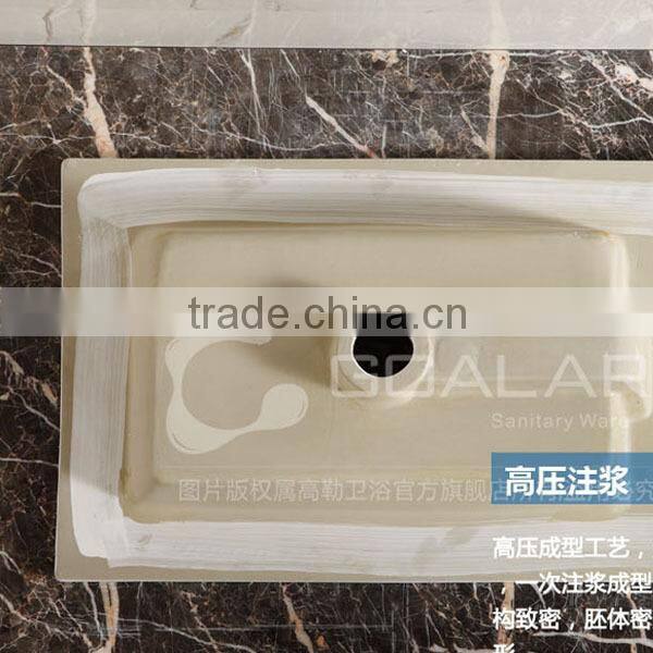 GA-2093 Rectangular slimline kitchen ceramic sink