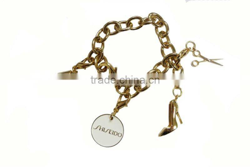 Metal laser engraved logo dog tag necklaces for promotion gifts