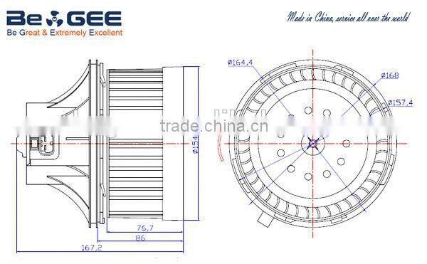 Car Heater Blower Fan Auto Blower Motor For Chevrolet Tahoe 00--06/ GMC Yukon 01-06/ Cadillac Escalade 02-06