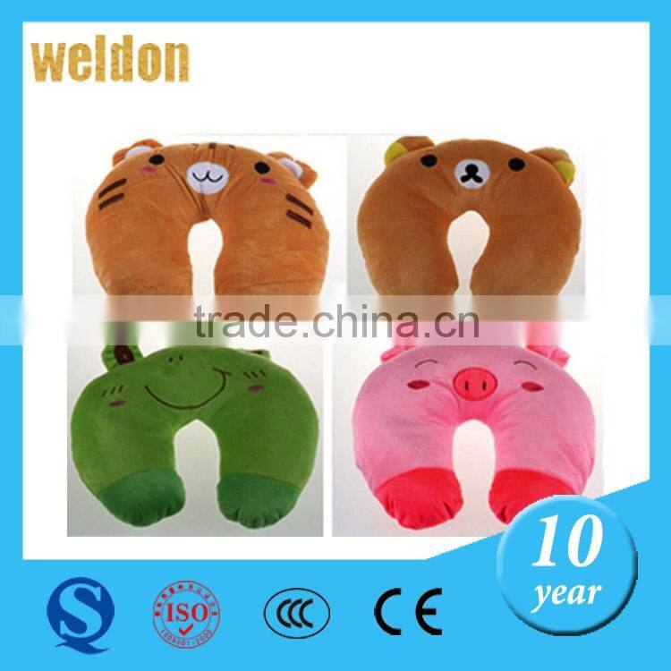 2015 Portable Outdoor Camping Folding Air Inflatable U Shape Neck Blow Up Cushion Flocking Travel Business Pillow