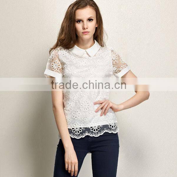 Manufacture of 100% White Nylon Lace Fabric For wholesales