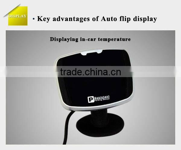 VFD display camera parking sensor system with voice alert with 4 sensors