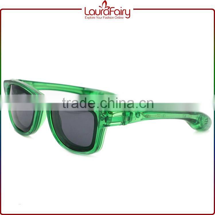 Laura Fairy 2016 Hot Product China Manufacture Kids Green LED Party Sunglasses