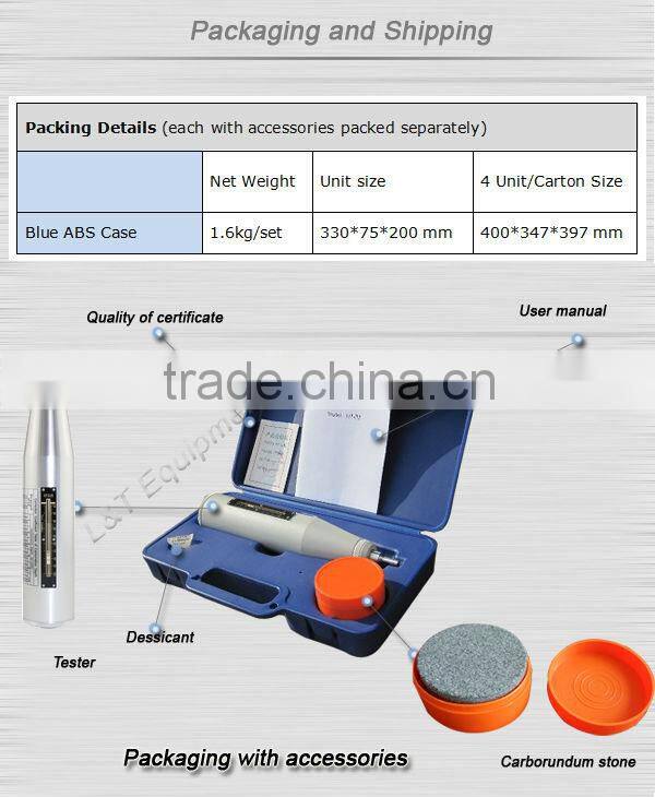 Manufacture Direct Supply Mortar concrete rebound hammer