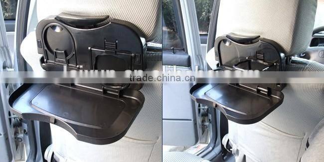Chinese wholesale plastic material car back seat tray holder laptop table
