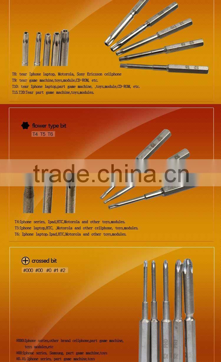 LAOA 25 in 1 high precise screwdriver set for repair cellphone clock laptop