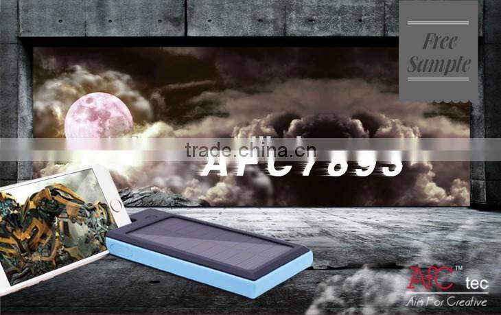 wholesale 2016 Outdoor waterproof rohs solar dual usb 8800mah power bank for iphone