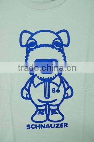 Baby Schnauzer Unisex Cotton Printed White Pink Red Tee Top Short Sleeve