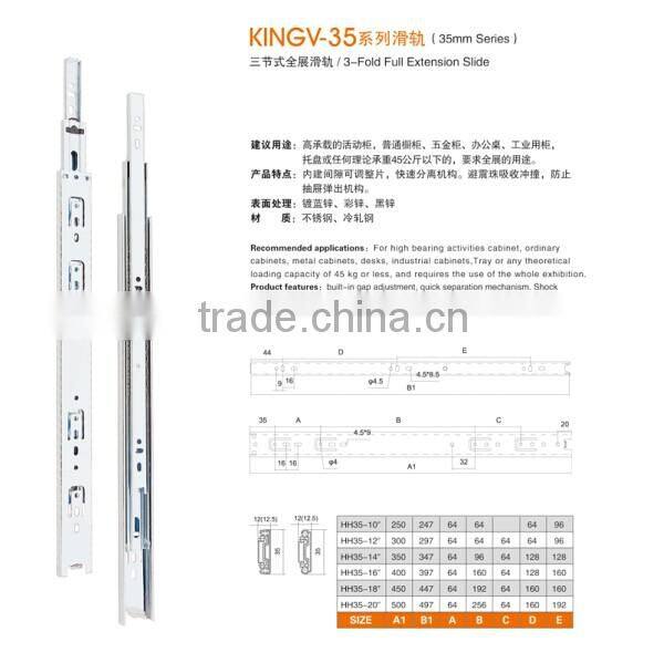 china manufacturer furniture hardware drawer slide