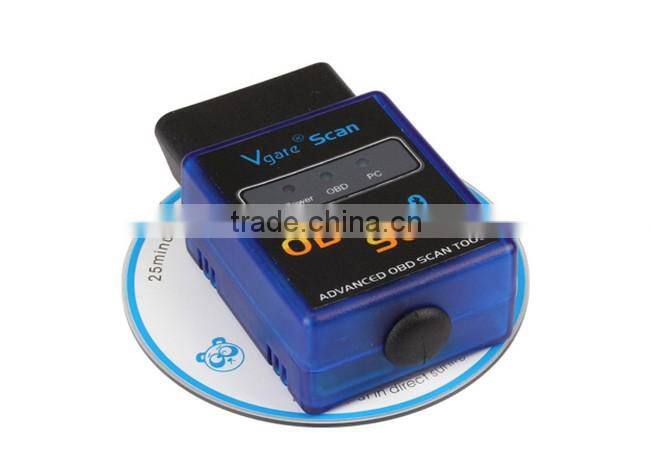 ELM327 Vgate Scan Advanced OBD2 Bluetooth Scan Tool(Support Android and Symbian) V2.1 Mini Bluetooth ELM 327 OBDII OBD-II